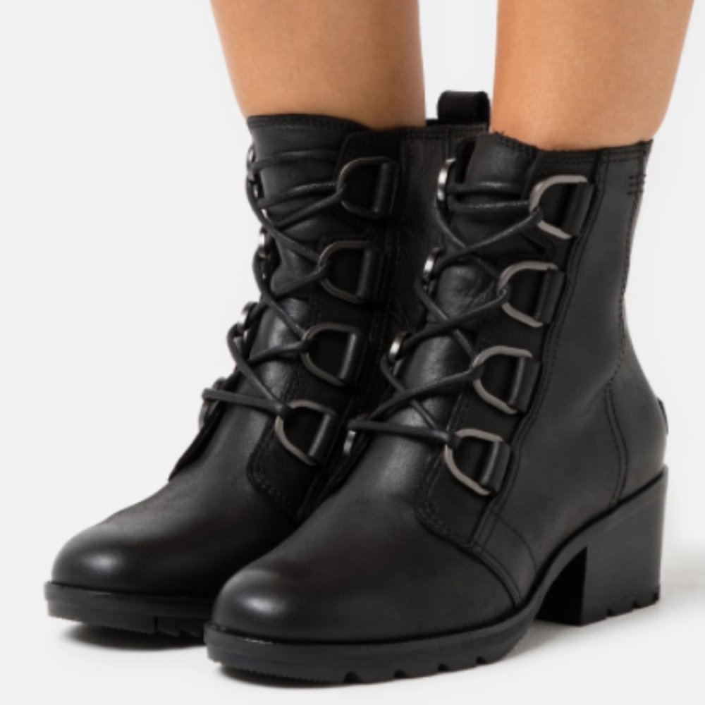 Sorel Comfy Cate Lace Up Combat Boot Size 10 - Picture 5 of 13